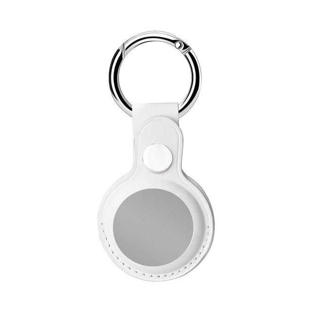 Leather AirTag Case Keychain