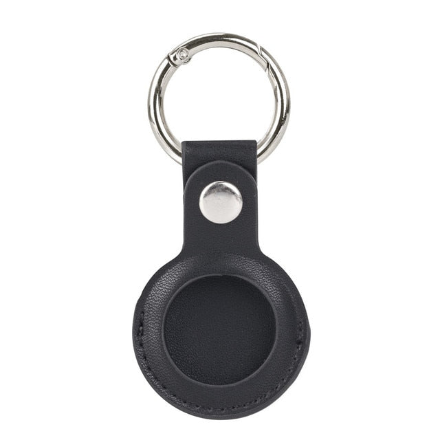 Leather AirTag Case Keychain