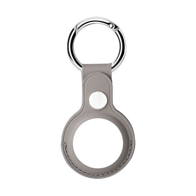 Leather AirTag Case Keychain