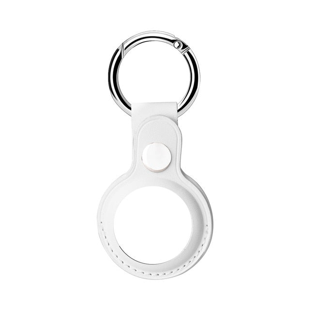Leather AirTag Case Keychain